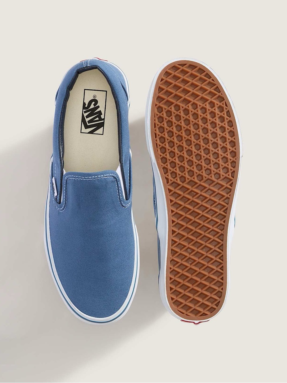 Vans Classic Slip-On Navy Blue Canvas Skate Shoes Men’s Size 15 NWT